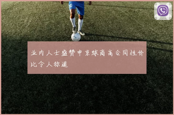 业内人士盛赞申京球商高合同性价比令人称道